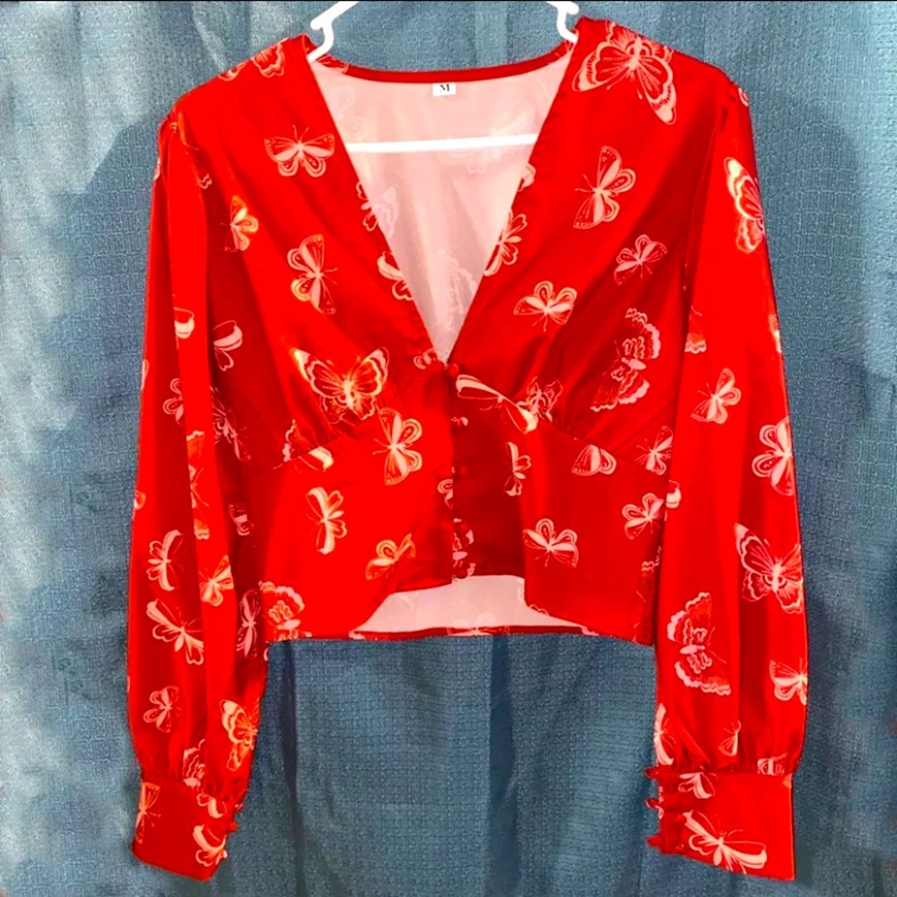 SHEIN V- shaped top